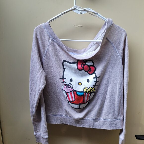 Universal Studio Hello Kitty Off Shoulder Sweatshirt - Picture 3 of 4